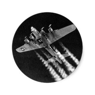 WWII B 17 in Flight Sticker