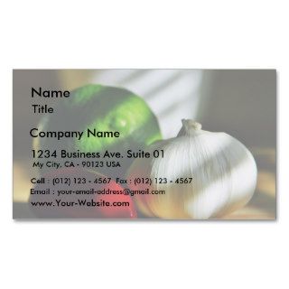 Garlic Bulbs Limes Chillies Peppers Chili Business Card