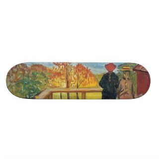 Edward Munch Art Painting Skateboard Deck