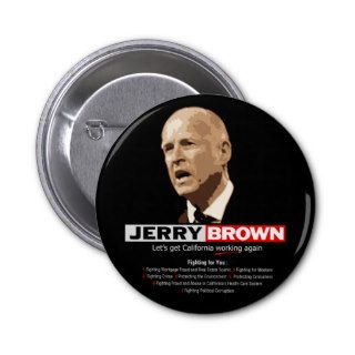 Jerry Brown 2010 Buttons