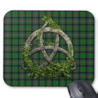 Celtic Trinity Knot And Clan Kennedy Tartan Mousepad