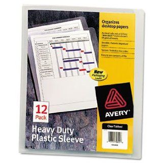 6 Pack Heavy Duty Plastic Sleeves, Letter, Polypropylene, Clear, 12/Pack by AVERY DENNISON (Catalog Category Files & Filing Supplies / File Jackets / Transparent)  Sheet Protectors 