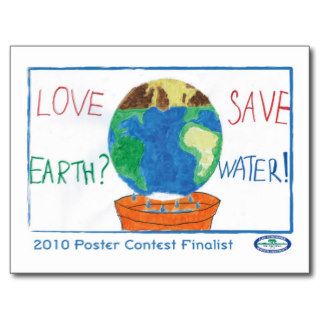 Love Earth? Save Water Post Cards
