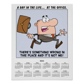 2013 Calendar Running Employee Poster