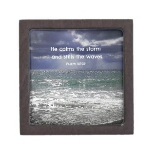 Psalm 10729 He calms the storm and stills thePremium Gift Boxes