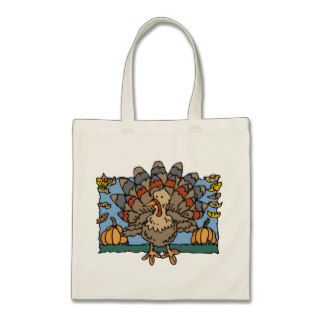Fall Turkey Tote Bag