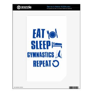 Eat sleep gymnastics decal for NOOK color