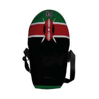 Kenya Plain Flag Messenger Bags