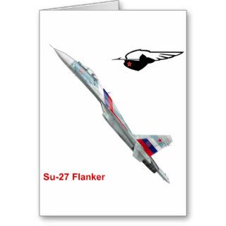 Sukhoi Su 27 Flanker フランカー Greeting Cards