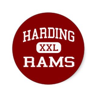 Harding   Rams   University   Charlotte Round Sticker