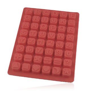 Pinnacle 48 Letter Shaped Easy Release Silicone Ice Cube Tray   Silicone Mini Ice Cube Trays