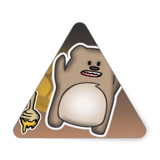 Bear Swag Triangle Sticker