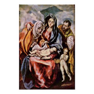 El Greco   Holy Family Print
