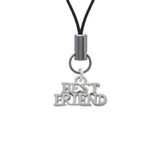 Silver "Best Friend" Cell Phone Charm [Wireless Phone Accessory] Cell Phones & Accessories
