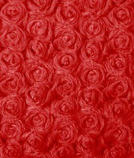 Red Minky Rose Swirl
