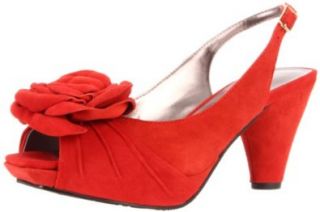 Sacha London Women's Lucy Platform Pump,Red Clay Kid Suede,7 M US Shoes