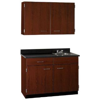 Cabinet with Right Hand Sink and Wall Cabinet 36"W  Storage Cabinets 