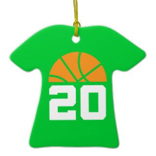 Basketball Player Number 20 Sports Ornament