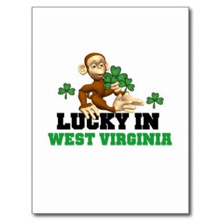 West Virginia St. Pat's Day Tshirts and Gifts Post Card