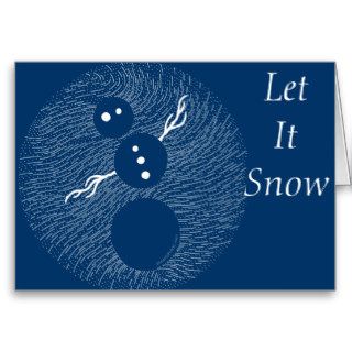Cute Snowman Happy Christmas Personalized Card