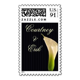 Custom calla lily wedding postage   85 cents