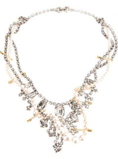 Tom Binns Pearl Drop Crystal Necklace