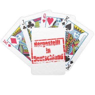 Hergestellt in Deutschland   Made in Germany Bicycle Playing Cards