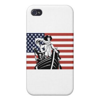 American Patriot Flag revolutionary leader iPhone 4 Case