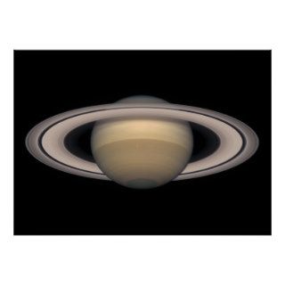 Saturn Colossal Poster   Space and Astronomy gift