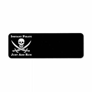 Classic Instant Pirate Return Address Labels
