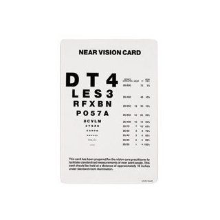 Near Vision Test Card Near Visual Acuity Chart