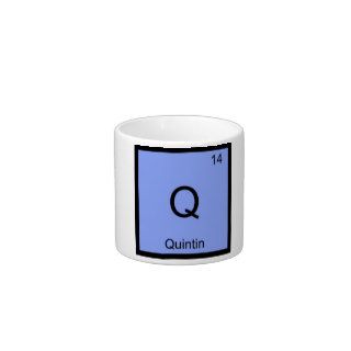 Quintin Name Chemistry Element Periodic Table Espresso Cup