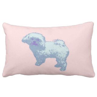 Maime the fluffy dog throw pillow