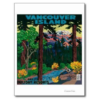 Vancouver Island Advertising Poster Post Cards