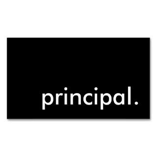 principal. business card templates