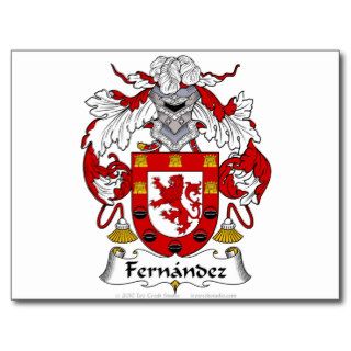 Fernandez Family Crest Post Card