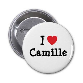 I love Camille heart T Shirt Buttons