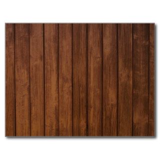 Wood Texture Tree Chocolate Color Postcards