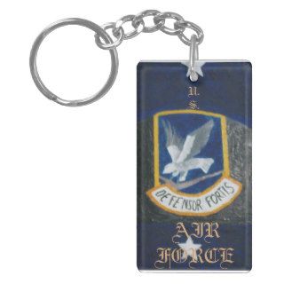 Security Forces Beret Rectangular Acrylic Key Chain
