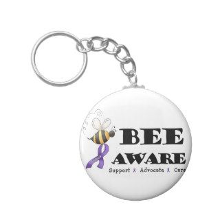 Bee Aware   Lupus Awareness Key Chain