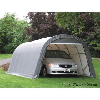 ShelterLogic 12 Ft.W Round Style Instant Garage   24ft.L x 12ft.W x 8ft.H, 1