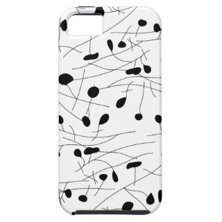 220 BLACK WHITE FLORAL PATTERN BACKGROUNDS WALLPAP CASE FOR iPhone 5/5S