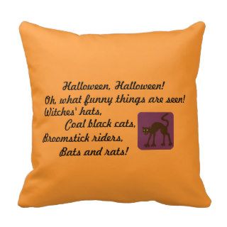 Halloween Rhyme Pillow