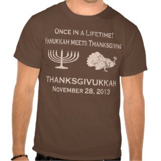 Vintage Funny Thanksgiving Meets Hanukkah T Shirt