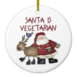 Vegetarian Christmas Ornament