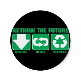 Rethink The Future, Recycle Stickers