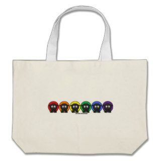Yarnoholics Anonymous Fluffy Rainbow Sheep Bag