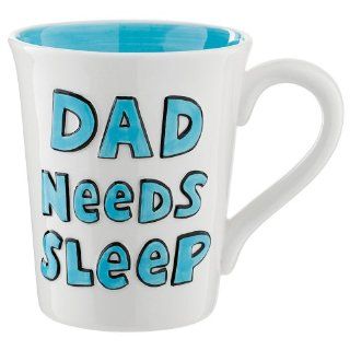 Our Name Is Mud by Lorrie Veasey "Daddy Needs Sleep" Mug, 4 1/2 Inch Kitchen & Dining