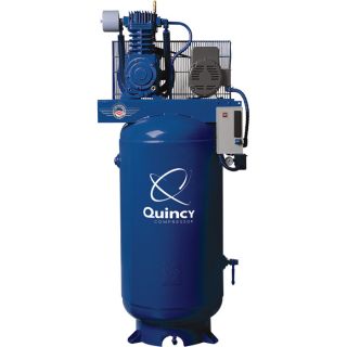 Quincy Compressor Reciprocating Air Compressor   7.5 HP, 230 Volt Single Phase,