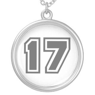 Number 17 necklace